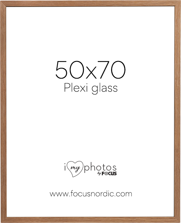 Ramka na zdjęcia Focus Soul Oak veneer 50X70 Plexi