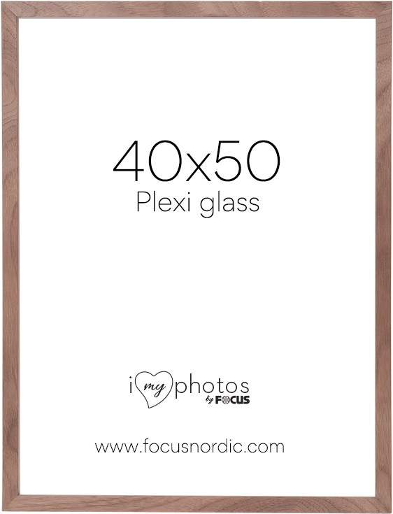 Ramka na zdjęcia Focus Soul Walnut veneer 40x50 Plexi