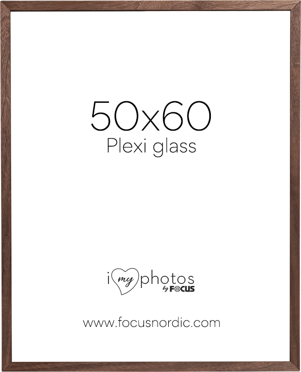 Ramka na zdjęcia Focus Soul Walnut veneer 50X60 Plexi