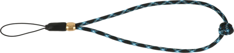 Artisan & Artist | ACAM-P04H | Multi Paracord Hand strap w/ Celtic button knot (w/Loop) Black/Blue ARTISANARTIST