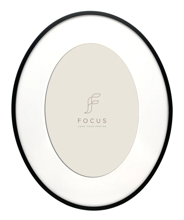 Ramka na zdjęcia Focus Aster Oval Black 19,6x24,6/PP 13x18