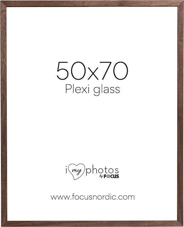 Ramka na zdjęcia Focus Soul Walnut veneer 50X70 Plexi