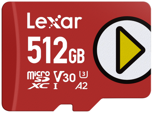 Karta pamięci Lexar microSDXC PLAY UHS-I/A2/U3 R205/W140 (V30) 512GB