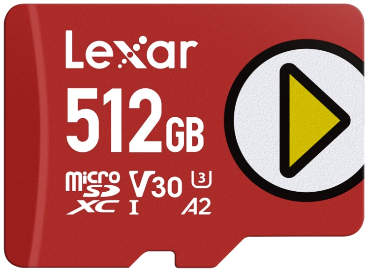 Karta pamięci Lexar microSDXC PLAY UHS-I/A2/U3 R205/W140 (V30) 512GB
