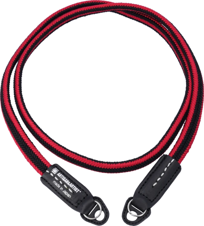 Artisan & Artist I ACAM-310A I Silk camera strap, Black/Red ARTISANARTIST