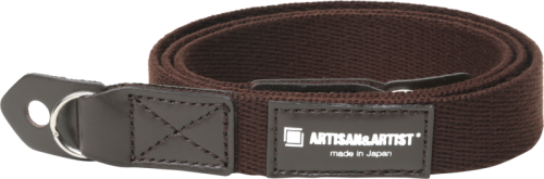 Artisan & Artist | ACAM-102 | Slim Cloth Strap (w/Ring-type/Eyelets) Brown ARTISANARTIST