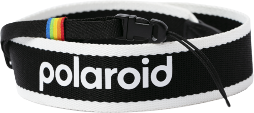 Polaroid Camera Strap Flat Black & White