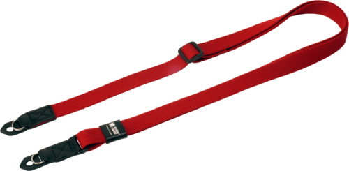 Artisan & Artist | ACAM-100A | Slim & Soft Cloth Camera strap - Leica M/mirrorless (w/Ring) Red ARTISANARTIST