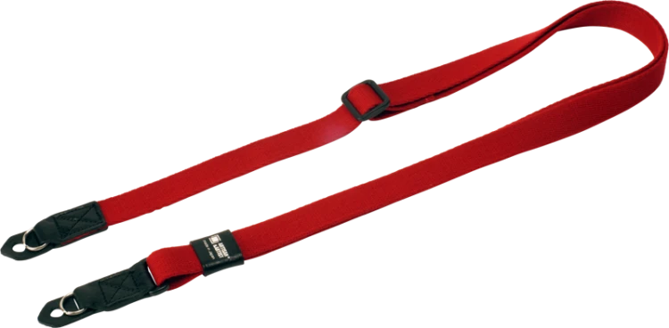 Artisan & Artist | ACAM-100A | Slim & Soft Cloth Camera strap - Leica M/mirrorless (w/Ring) Red ARTISANARTIST