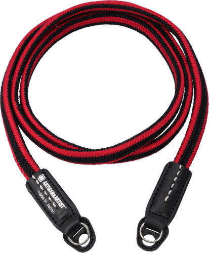 Artisan & Artist I ACAM-320A I Silk camera strap, Black/Red ARTISANARTIST