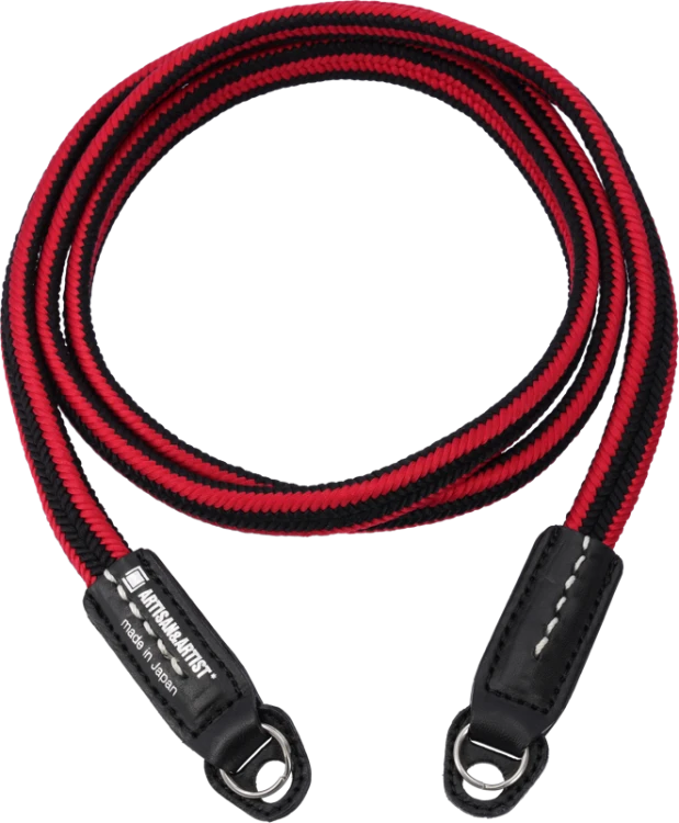 Artisan & Artist I ACAM-320A I Silk camera strap, Black/Red ARTISANARTIST