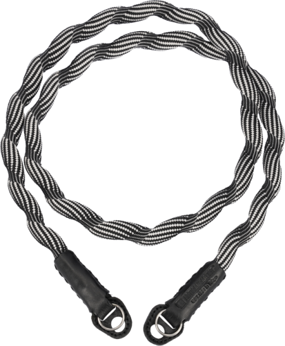 Artisan & Artist I ACAM-707 I Spiral Cord Strap, Black/White ARTISANARTIST