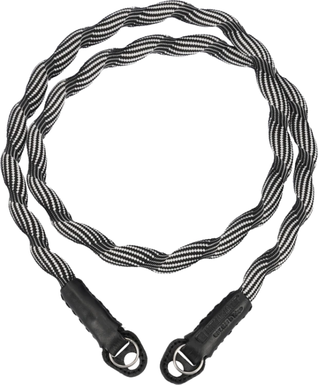 Artisan & Artist I ACAM-707 I Spiral Cord Strap, Black/White ARTISANARTIST