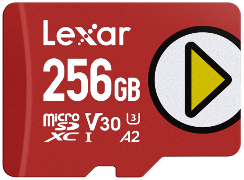 Karta pamięci Lexar microSDXC PLAY UHS-I/A2/U3 R205/W140 (V30) 256GB