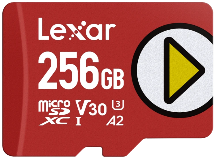 Karta pamięci Lexar microSDXC PLAY UHS-I/A2/U3 R205/W140 (V30) 256GB