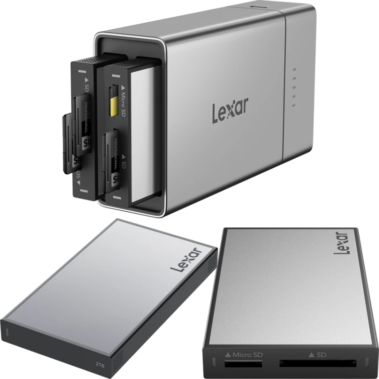 Karta pamięci Lexar Professional Workflow Go I with SD/microSD reader and 2TB SSD