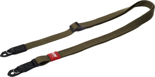 Artisan & Artist | ACAM-100A | Slim & Soft Cloth Camera strap - Leica M/mirrorless (w/Ring) Khaki ARTISANARTIST
