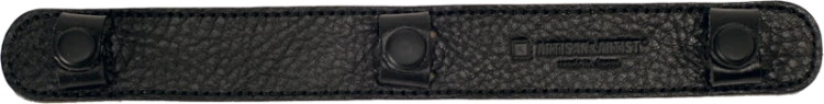 Artisan & Artist | ACAM-30 | Leather Neck Pad For Silk Strap, Black ARTISANARTIST