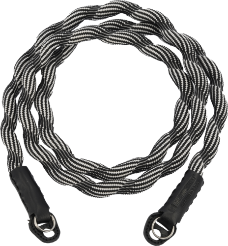 Artisan & Artist I ACAM-708 I Spiral Cord Strap (Long), Black/White ARTISANARTIST
