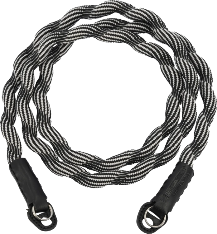 Artisan & Artist I ACAM-708 I Spiral Cord Strap (Long), Black/White ARTISANARTIST
