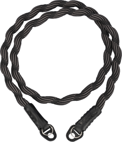 Artisan & Artist I ACAM-707 I Spiral Cord Strap, Black/Grey ARTISANARTIST