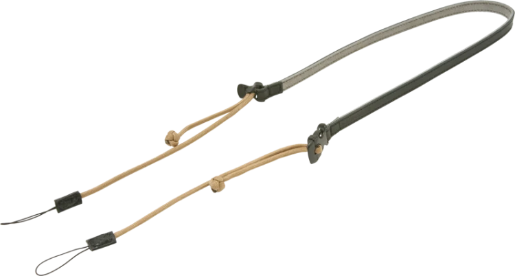 Artisan & Artist | ACAM-P12 | Flynn Camera Paracord Strap w/adjust lengths in Leather (w/Loop) Tan ARTISANARTIST