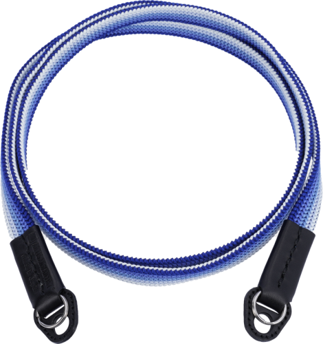 Artisan & Artist I ACAM-322A I Silk camera strap (Long), Navy/Silver ARTISANARTIST