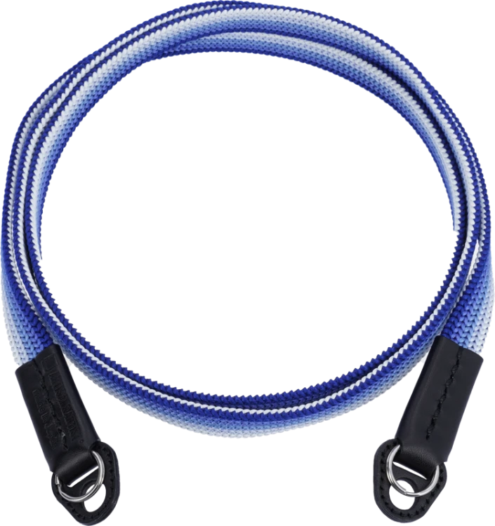 Artisan & Artist I ACAM-322A I Silk camera strap (Long), Navy/Silver ARTISANARTIST