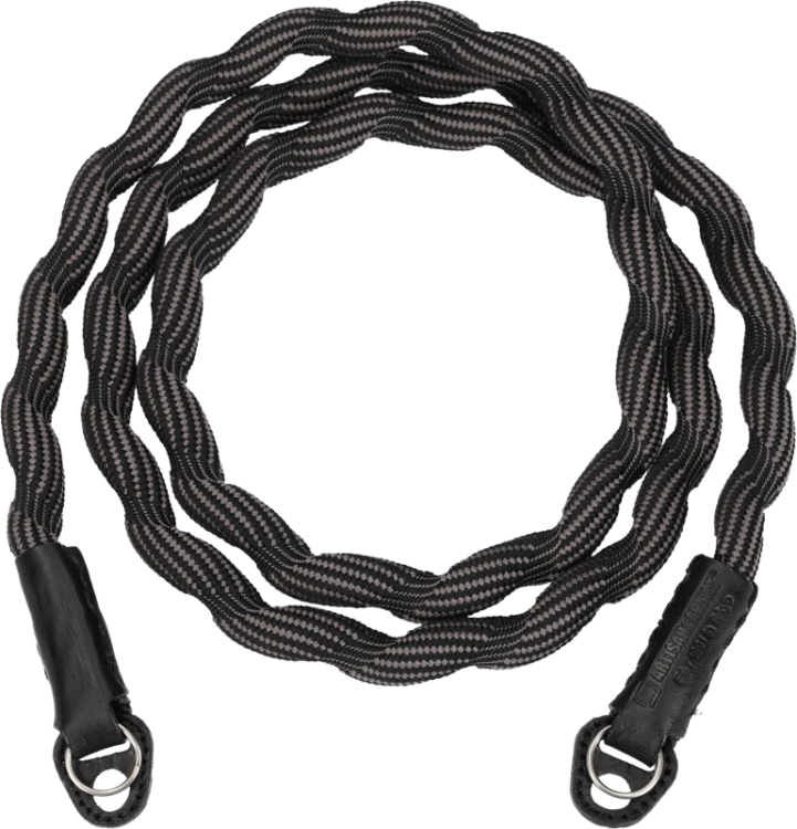 Artisan & Artist I ACAM-708 I Spiral Cord Strap (Long), Black/Grey ARTISANARTIST