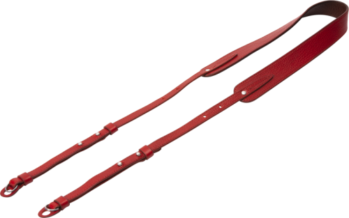 Artisan & Artist | ACAM-284 | Three-length Adjust. Italian Leather Strap (w/Ring/Eyelets) Red ARTISANARTIST