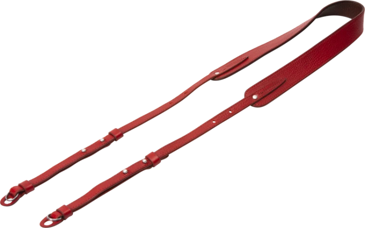 Artisan & Artist | ACAM-284 | Three-length Adjust. Italian Leather Strap (w/Ring/Eyelets) Red ARTISANARTIST