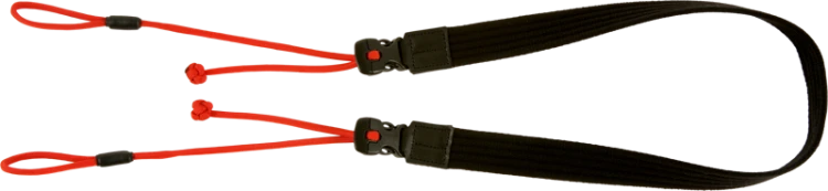 Artisan & Artist | ACAM-P25 | Wide Length Parachute Cord Strap w/adjustable lengths (d-ring) Red ARTISANARTIST