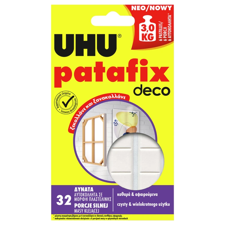 Masa klejąca patafix home deco 32 szt.uhu