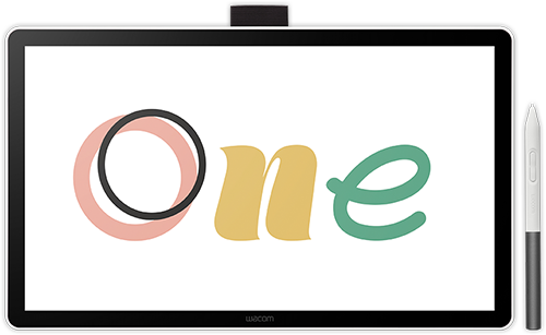 Wacom One 14 - ekranowy tablet graficzny z piórkiem Wacom One Standard Pen i kablem USB-C