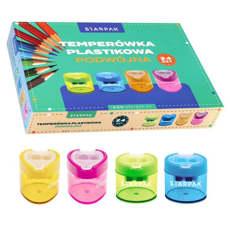 Temperówka 2 ostrza owal/trójkąt display A 24 STARPAK 405591
