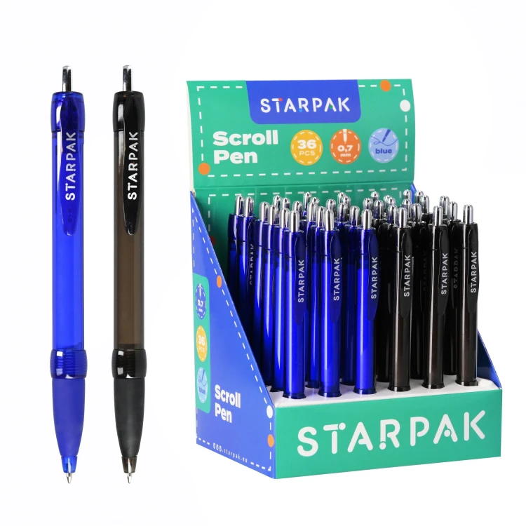 Długopis ze ściągą Scroll Pen display A 36szt.STARPAK 320850