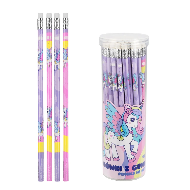 Ołówek z gumką Unicorn tuba A 48 STARPAK 490972