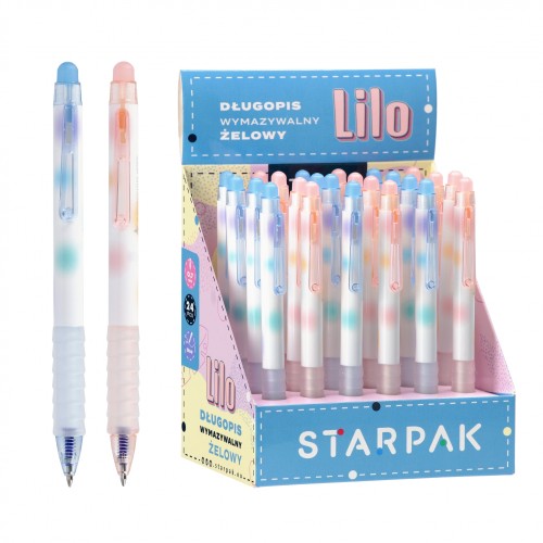 Długopis ścieralny automatyczny 0.7 Lilo display A 24 STARPAK 552681