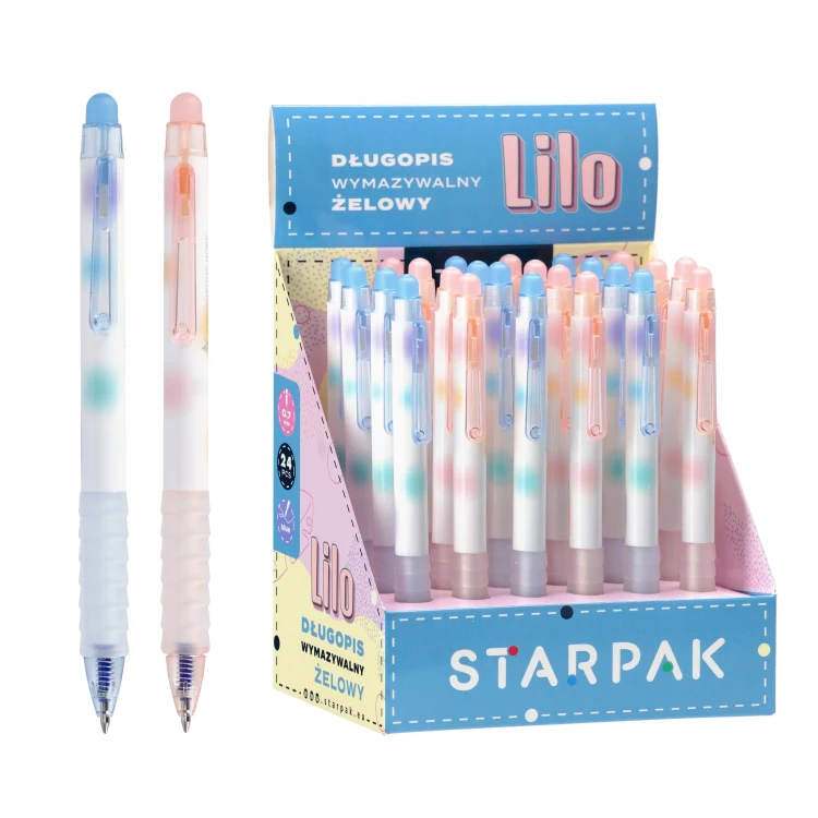 Długopis ścieralny automatyczny 0.7 Lilo display A 24 STARPAK 552681