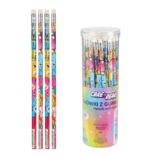 Ołówek z gumką HB Care Bears tuba A 48  STARPAK  580616