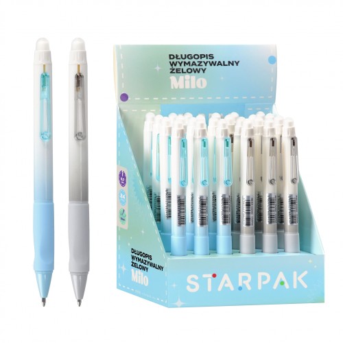 Długopis ścieralny automatyczny 0.7 Milo display A 24 STARPAK 552682