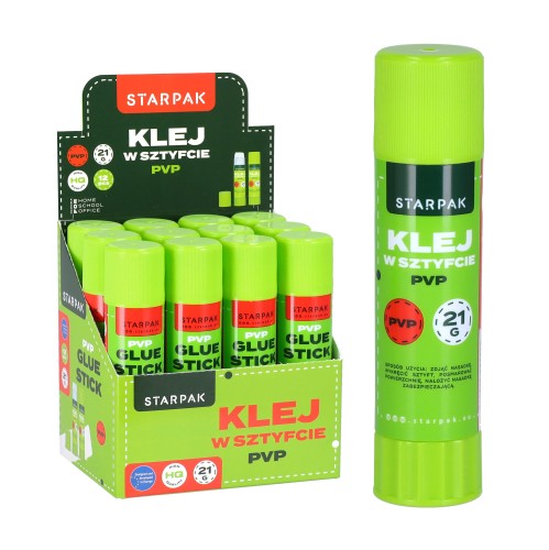 Klej w sztyfcie 21g PVP display A 12  STARPAK 578415
