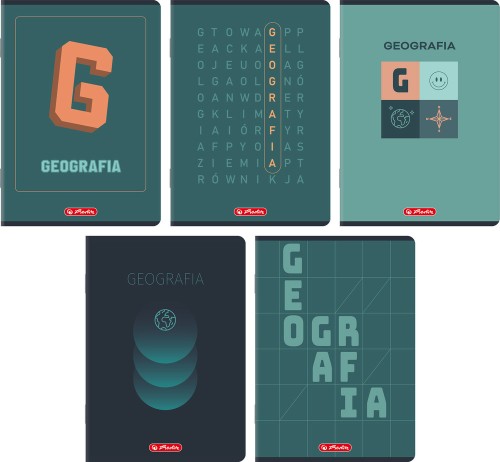 Zeszyt A5/60k kratka Geografia mix5 wzorów A 10 HERLITZ 400206353