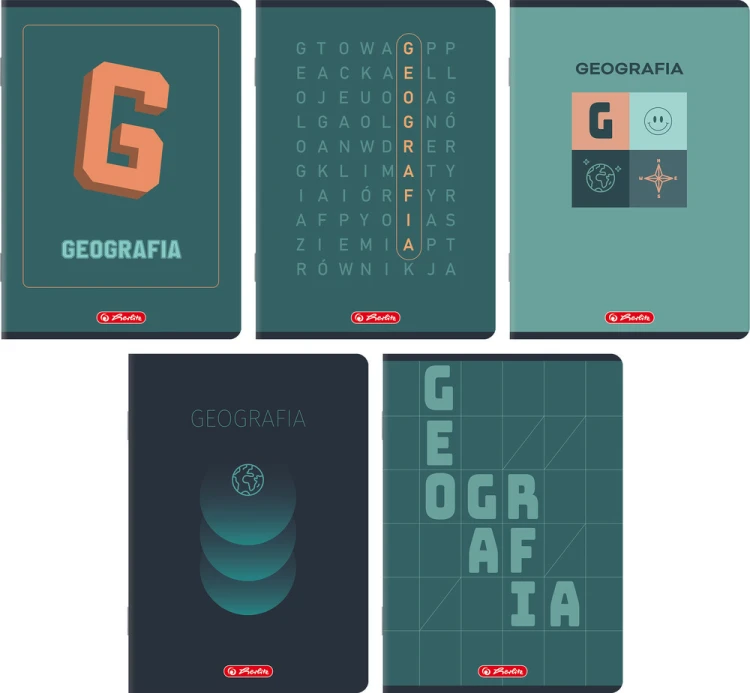 Zeszyt A5/60k kratka Geografia mix5 wzorów A 10 HERLITZ 400206353