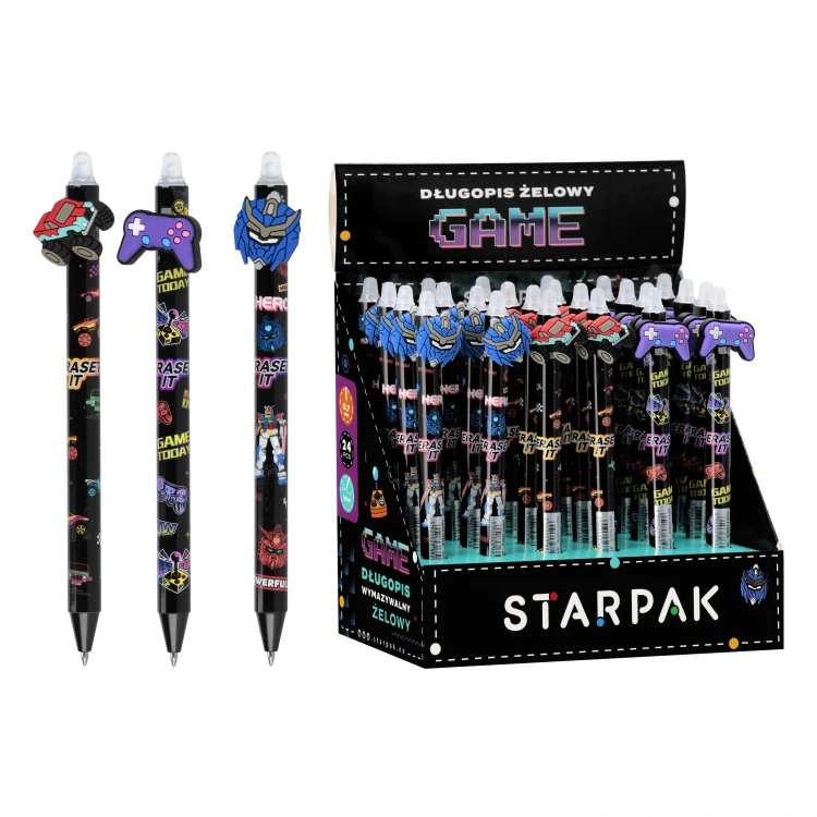Długopis ścieralny automatyczny 0.7 Game display A 24 STARPAK 552678
