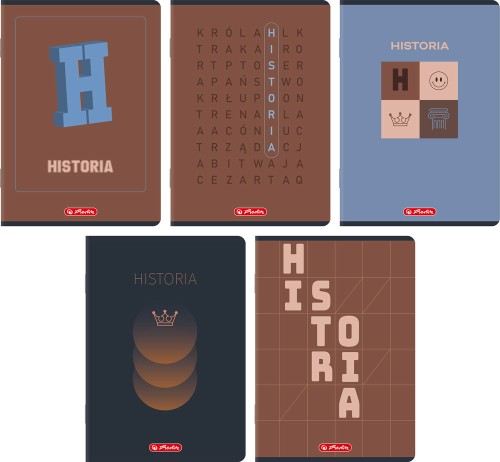 Zeszyt A5/60k kratka Historia mix5 wzorów A 10 HERLITZ 400206349