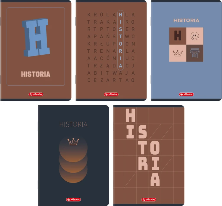 Zeszyt A5/60k kratka Historia mix5 wzorów A 10 HERLITZ 400206349