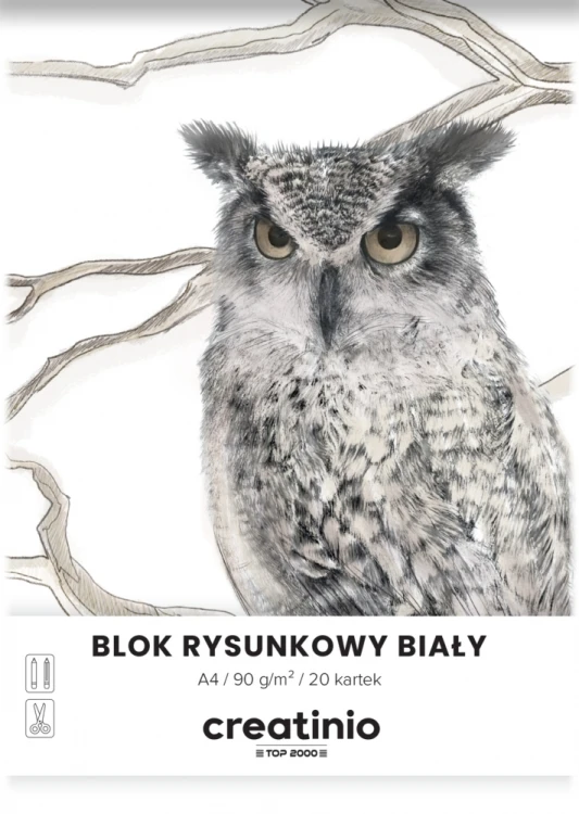 Blok rysunkowy A4/20k biały Creatinio A 20 HAMELIN 400176663