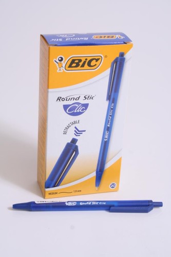 Długopis automatyczny Round Stic Clic niebieski PUD A 20 BIC 926376
