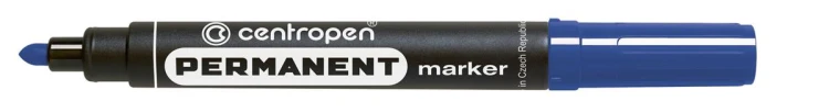 Marker permanentny okrągły niebieski A 10 CENTROPEN 8566
